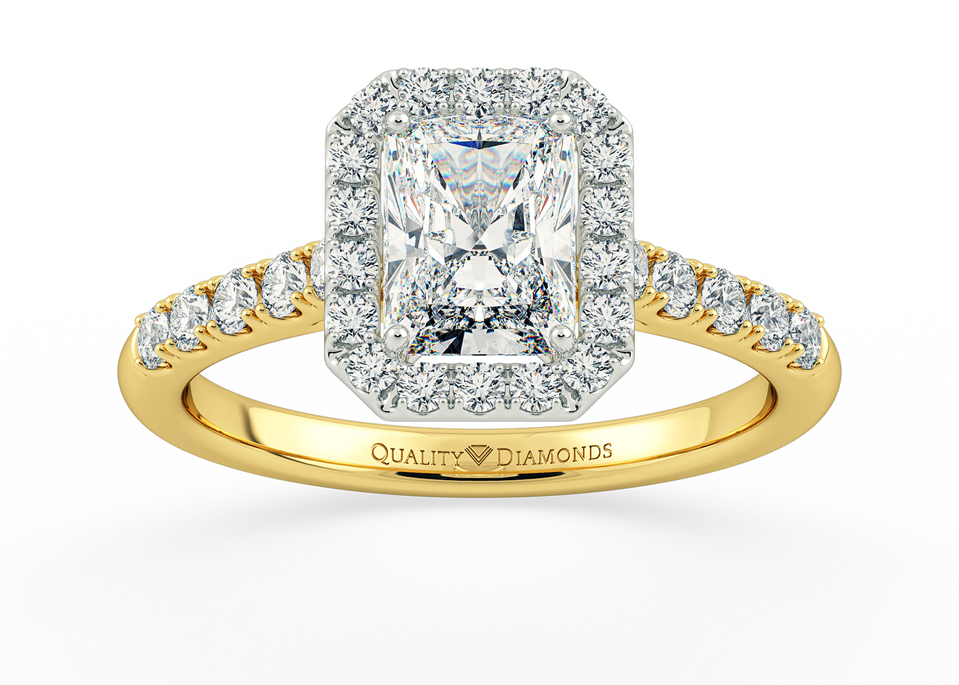 Halo Solitaire Diamond Rings