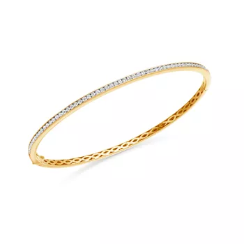 1ct Amore Diamond Bangle in 18K Yellow Gold