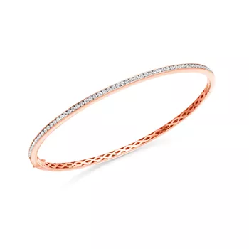 1ct Amore Diamond Bangle in 18K Rose Gold