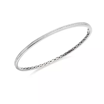 1ct Asta Diamond Bangle in 18K White Gold
