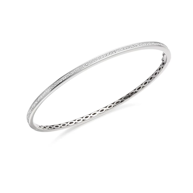 1ct Asta Diamond Bangle in Platinum