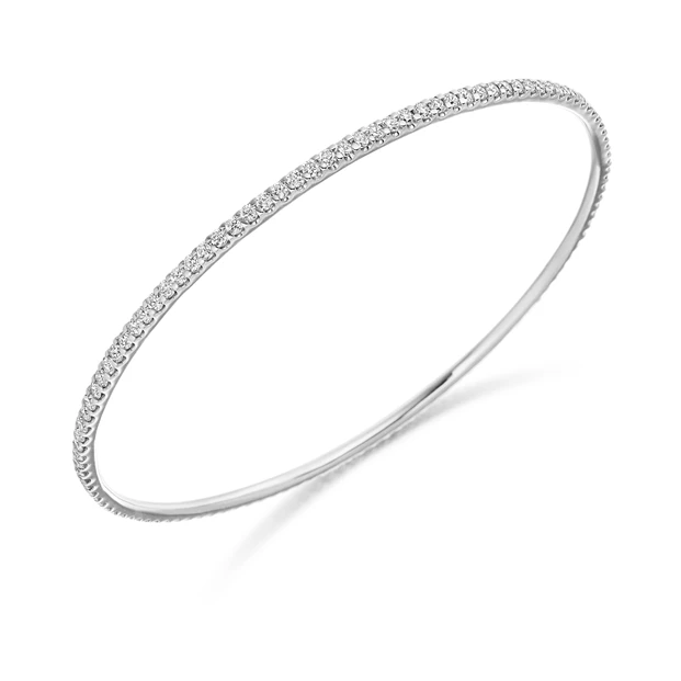 2.25ct Milena Diamond Bangle in Platinum