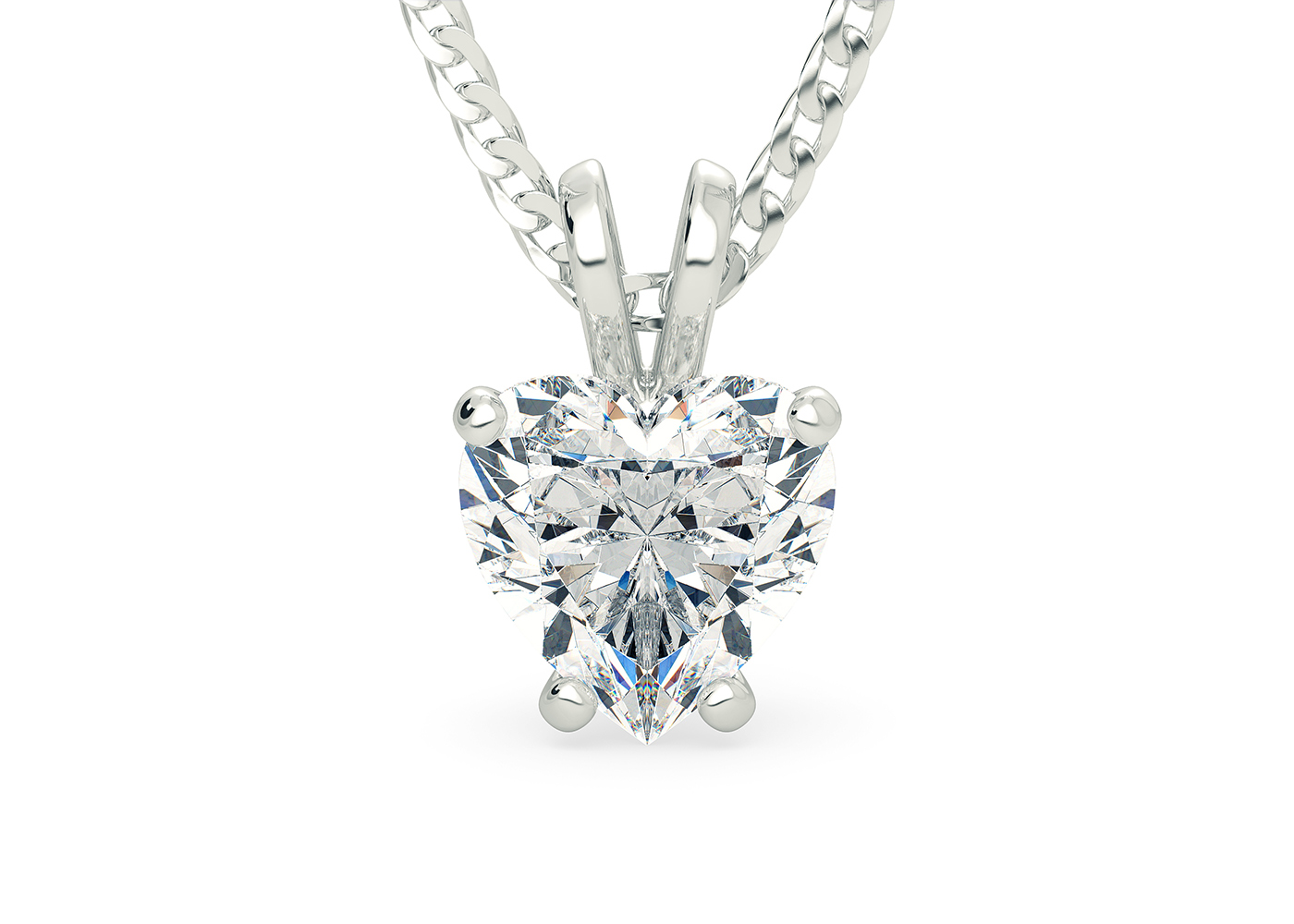 Heart Diamond Pendants