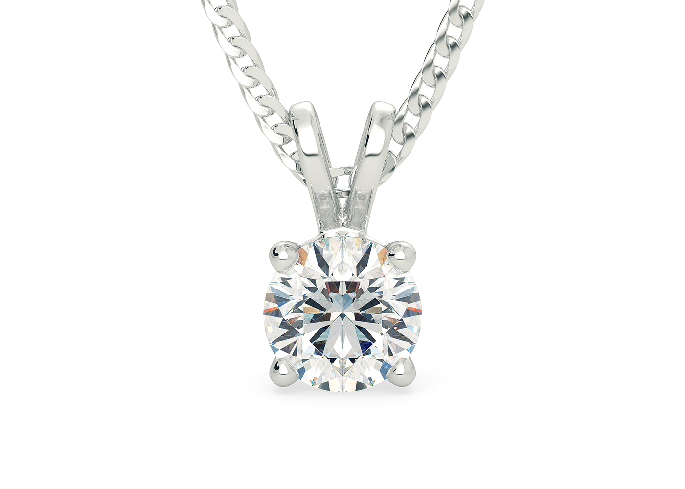 Platinum 950 Diamond Pendants