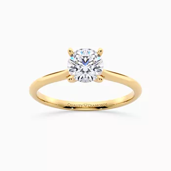 Round Brilliant Carys Diamond Ring in 18K Yellow Gold