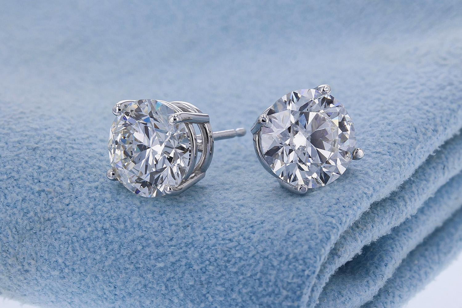 Classic Diamond Stud Earrings