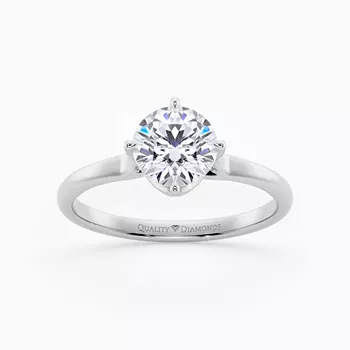 Round Brilliant Promessa Diamond Ring in Platinum