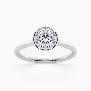 Round Brilliant Carina Diamond Ring in Platinum 950