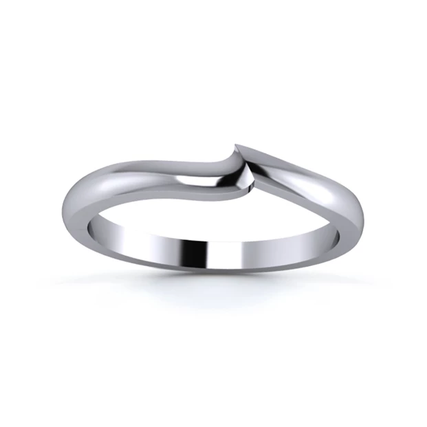 Platinum 950 2mm Fitted Wedding Ring