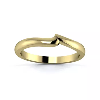 18K Yellow Gold 2mm Fitted Wedding Ring