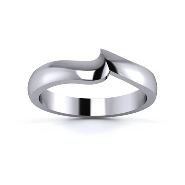 Platinum 950 3mm Fitted Wedding Ring