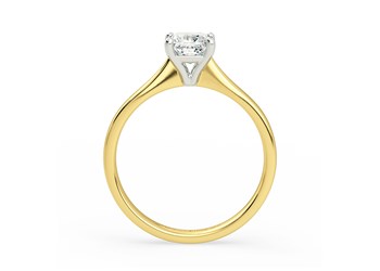 Princess Beau Diamond Ring in 18K Yellow Gold