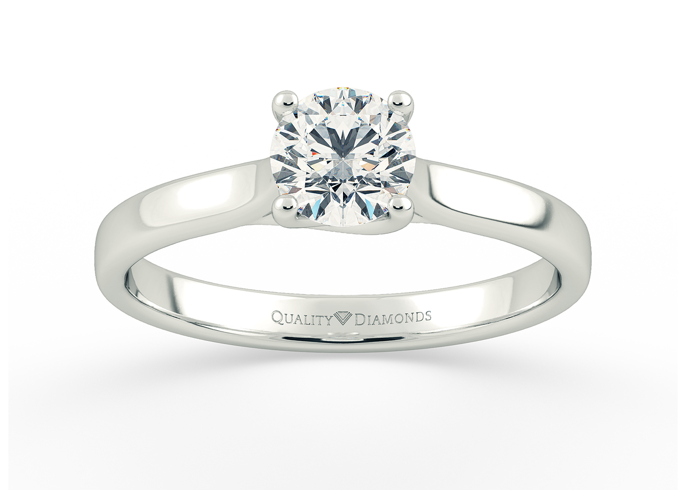 Round Brilliant Mirabelle Diamond Ring in Platinum